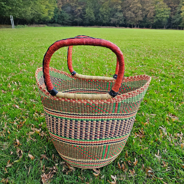 U Shopper Basket Bolga Basket Rufina Designs US02