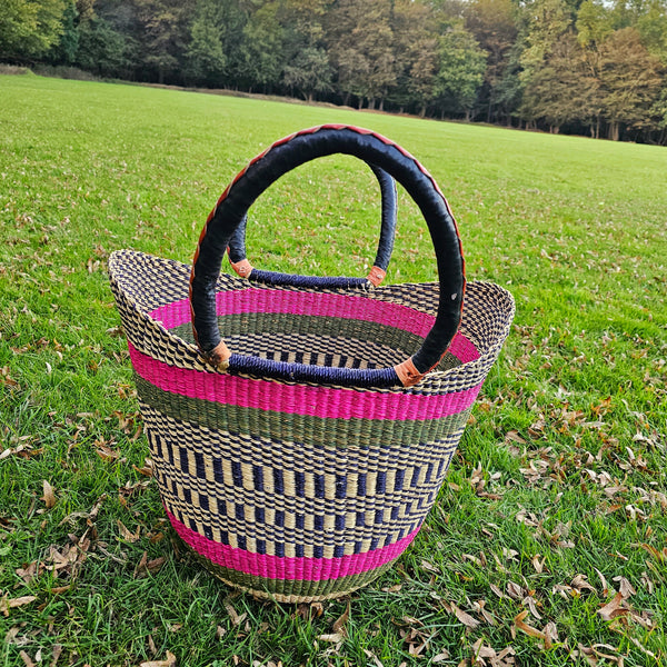 U Shopper Basket Bolga Basket Rufina Designs US01