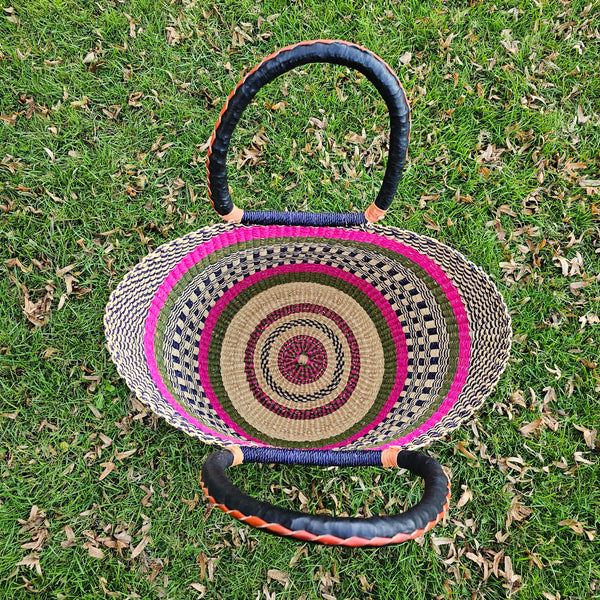 U Shopper Basket Bolga Basket Rufina Designs US01