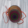 Basket Handbag With Leather Handles