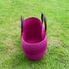 Ghana Baskets - Oval Bolga Basket Pink