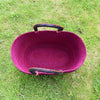 Ghana Baskets - Oval Bolga Basket Purple
