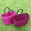 Ghana Baskets - Oval Bolga Basket Purple