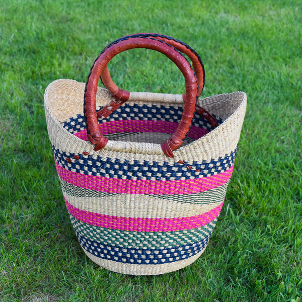 U Shopper Basket Bolga Basket Rufina Designs US016