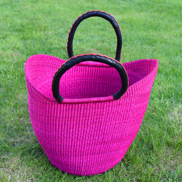 U Shopper Basket Bolga Basket Rufina Designs US021