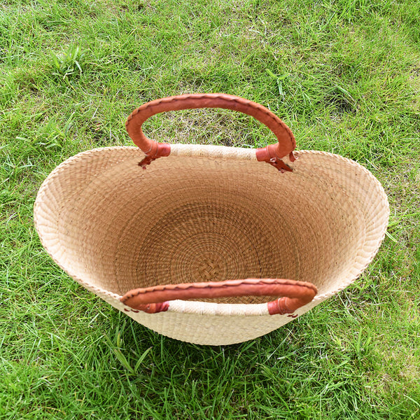 U Shopper Basket Bolga Basket Rufina Designs US025