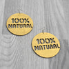 100% Natural Earring - Gold, earring - Rufina Designs