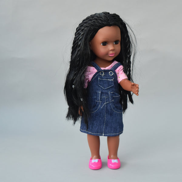 African Black doll - Braided Hair Doll - Brandy