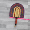 Straw Hand Fan, Bolga Fan - B001