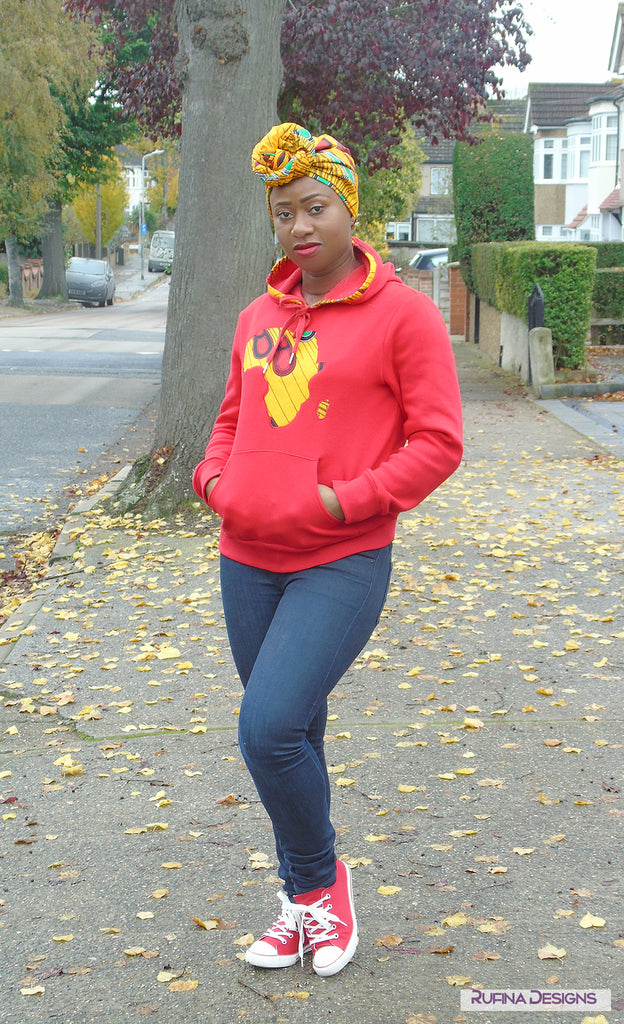 Supersoft Unsiex Red Hoodie - Hannifa, Top - Rufina Designs