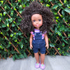 Black Doll - Afro Hair doll - African Doll - Thabisa