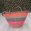 Basket Handbag With Leather Handles 005