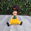 Black Doll - Mix Race Doll - Afro Hair Doll in Ankara Dress - Kekeli