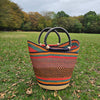 African Straw Basket - U Shopper Basket USB03