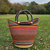 African Straw Basket - U Shopper Basket USB03