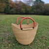 African Straw Basket - U Shopper Basket USB10