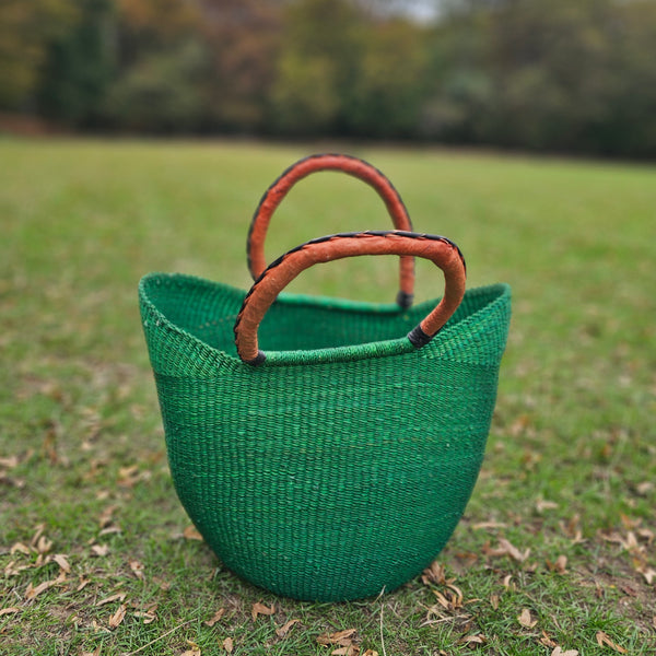 African Straw Basket - U Shopper Basket USB13