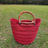 African Straw Basket - U Shopper Basket USB02