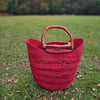 African Straw Basket - U Shopper Basket USB02