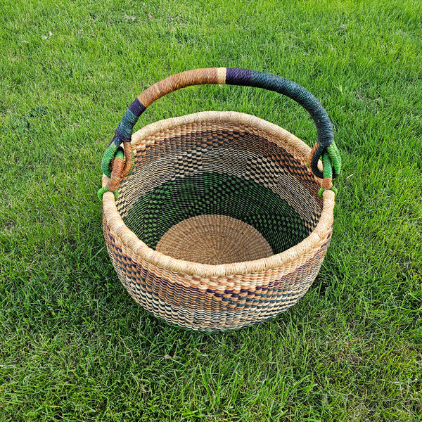 Large Round Straw basket  - African Basket - RB10