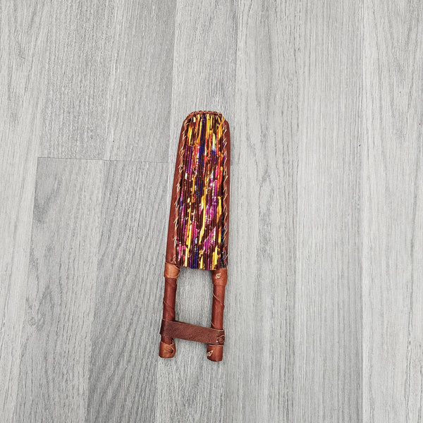 African Print Foldable Hand Fan - AP07