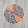 Orange and blue African Senegalese Placemat & African Wall Décor – Senegalese Baskets  - benthewaterguy 