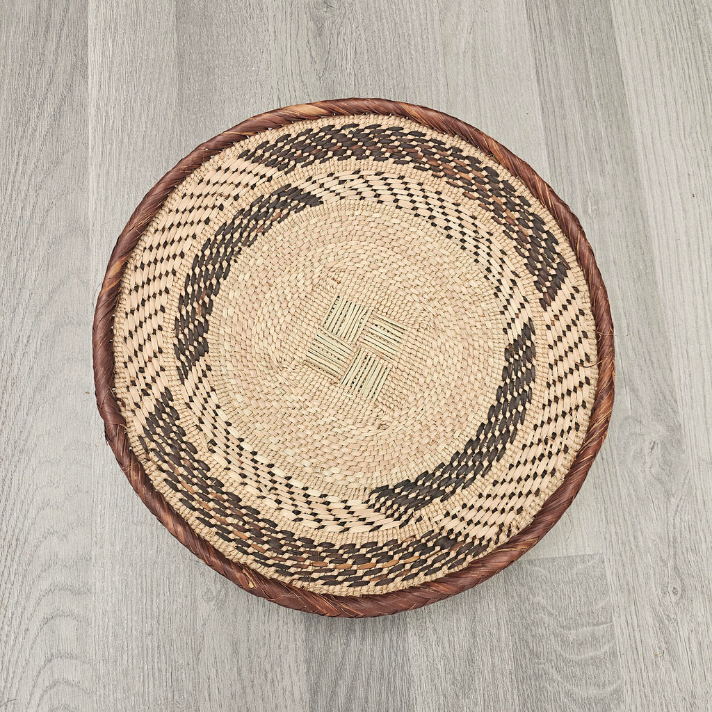 African Wall Basket – Binga Basket – Tonga Basket - Zimbabwe Basket 12inch - BIN03_1