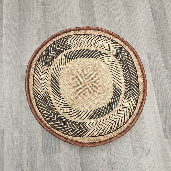 African Wall Basket – Binga Basket – Tonga Basket - Zimbabwe Basket 16inch - BIN06_1