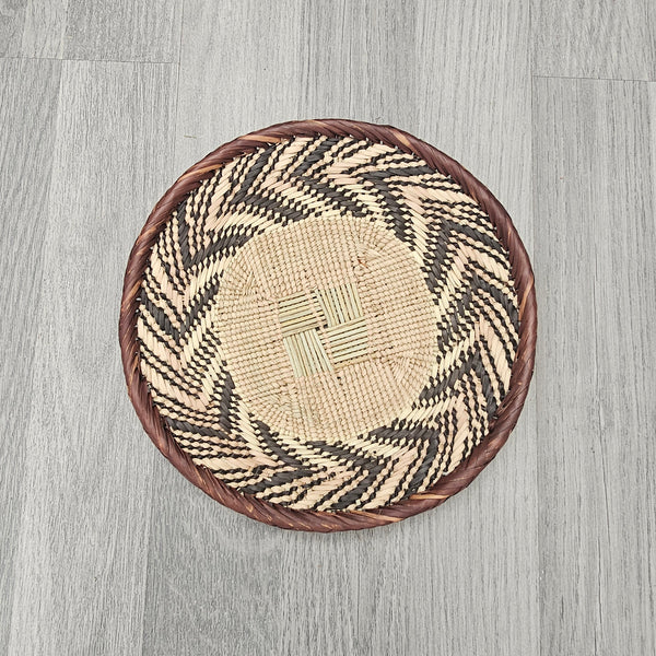 African Wall Basket – Binga Basket – Tonga Basket - Zimbabwe Basket 8inch - BIN01_1