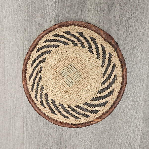 African Wall Basket – Binga Basket – Tonga Basket - Zimbabwe Basket 8inch - BIN04_1