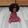 Black Doll - Afro Hair doll - Mix Race Doll - Afro Doll Ankara Doll Dress 4