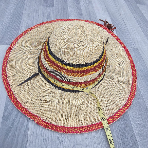 Bolga Hat - African Straw hat - Straw Sun hat BH04_1