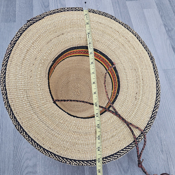 Bolga Hat - African Straw hat - Straw Sun hat BH06_1