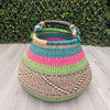 Multicolour Ghana Pot Basket - Bolga Planter Basket