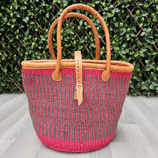 Sisal Tote Bag - Kiondo shopping bag - Yumna