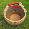 Large Round Straw basket  - African Basket - RB8