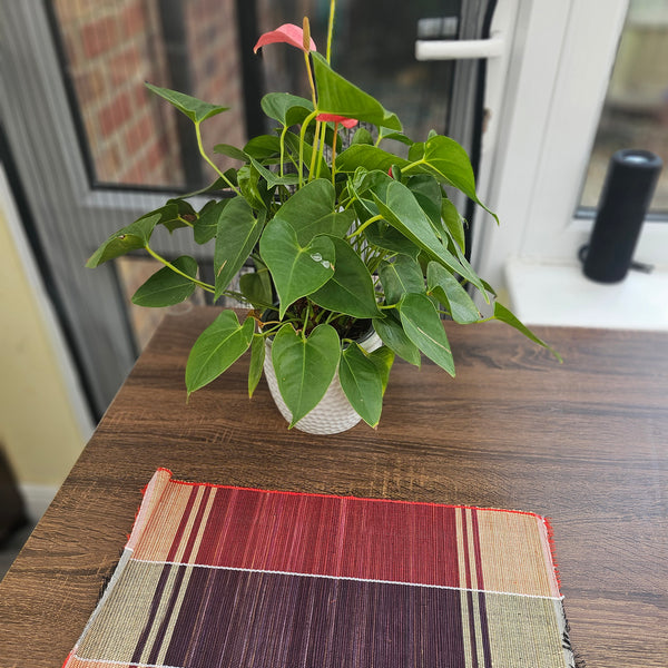 Raffia Table Runner and Placemats - Ugandan tablemat -RTM04_1