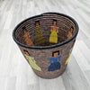 Rwandan Planter Basket - Paper Waste African Basket - Keza