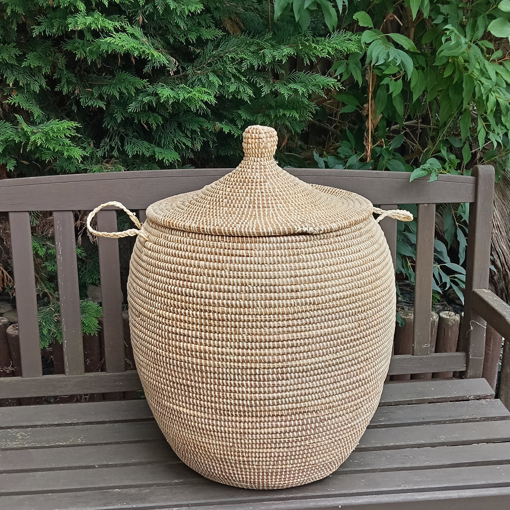 Senegalese Laundry Basket - Senegalese Natural Basket