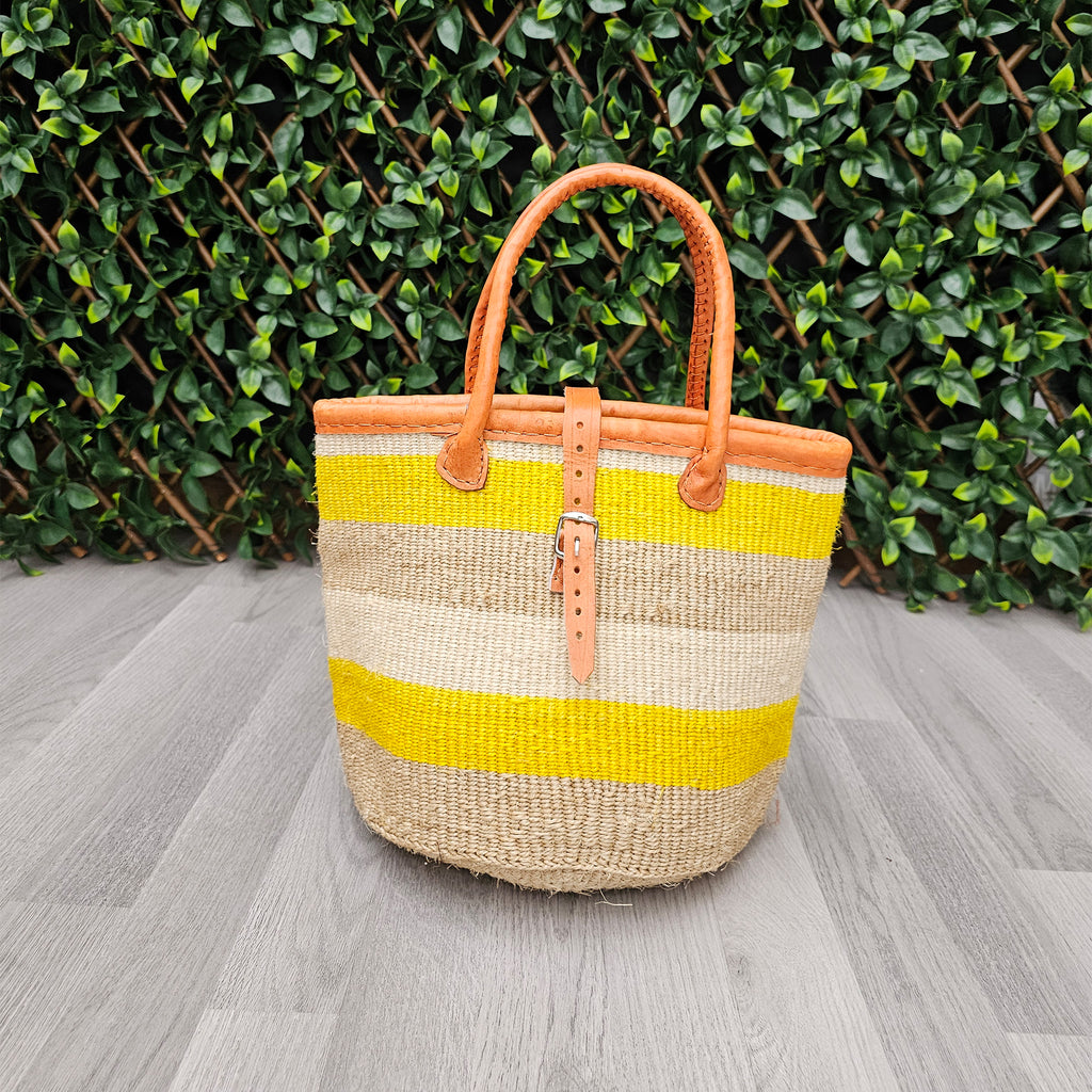 Sisal Tote Bag - Kiondo shopping bag - Aziza