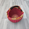 Small Round Straw basket - Ghana Basket - SB10