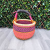 Small Round Straw basket - Ghana Basket - SB16