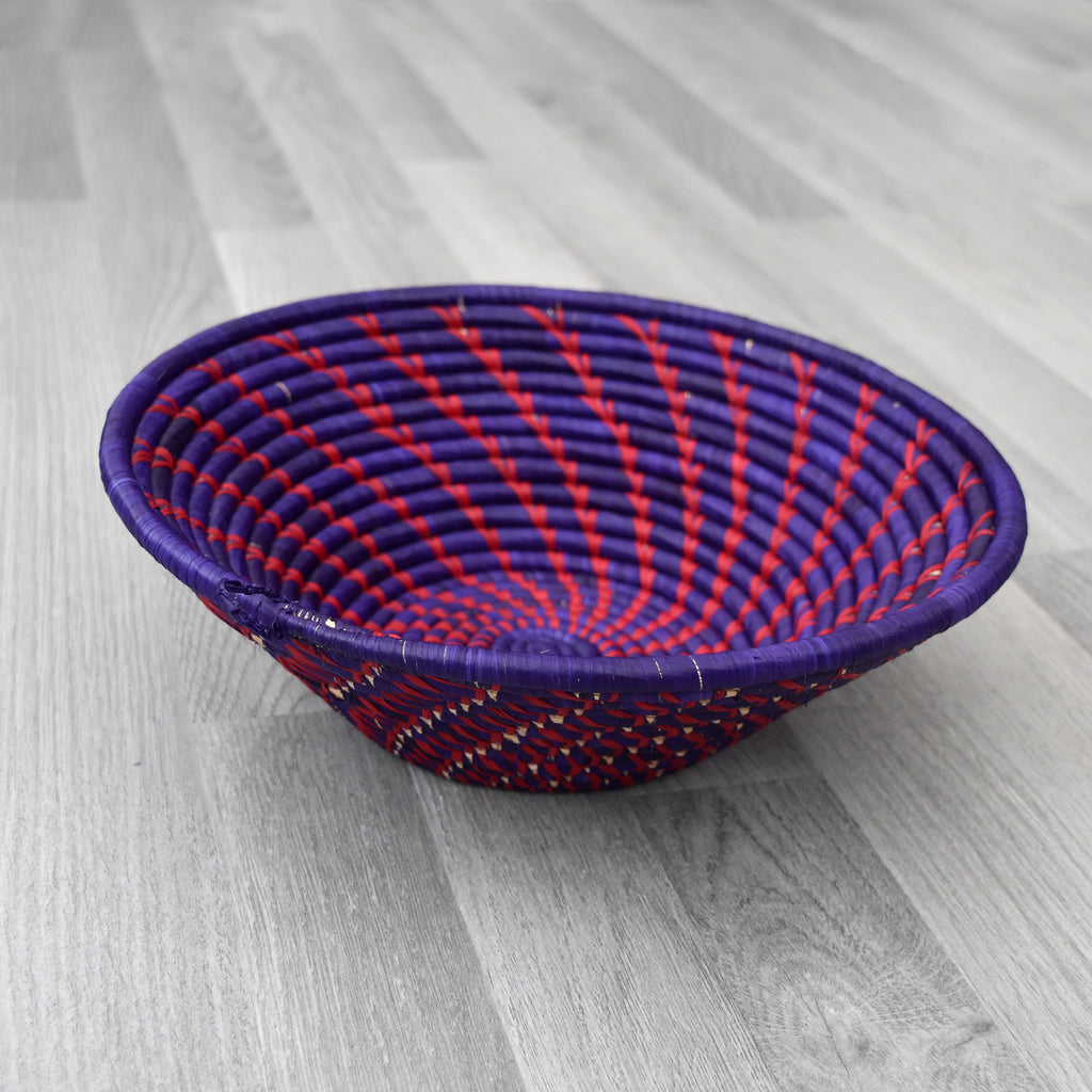 Purple  Ugandan basket