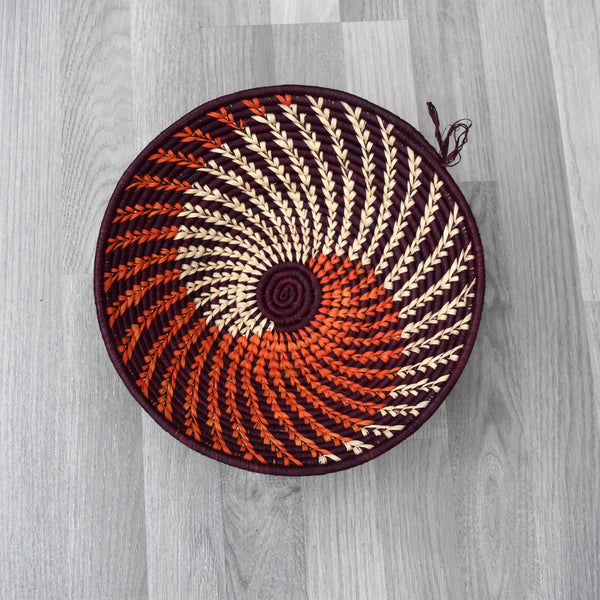 African Wall Basket - Ugandan Baskets - M03