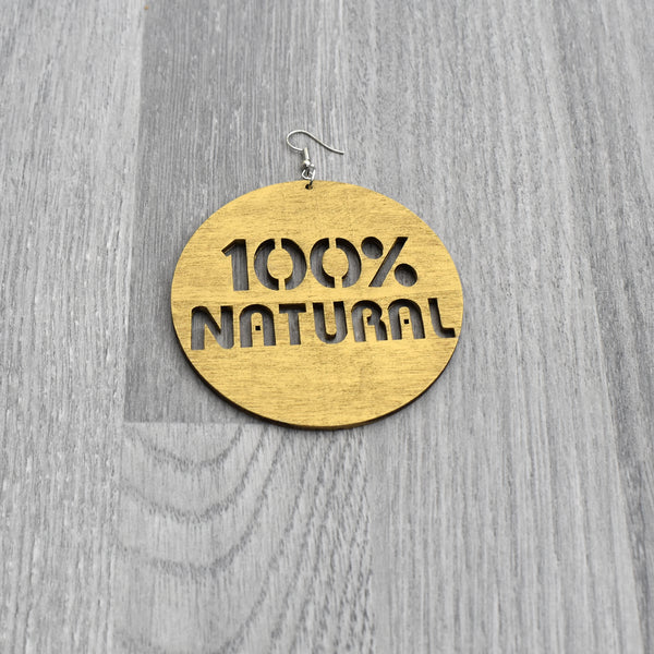 100% Natural Earring - Gold, earring - Rufina Designs