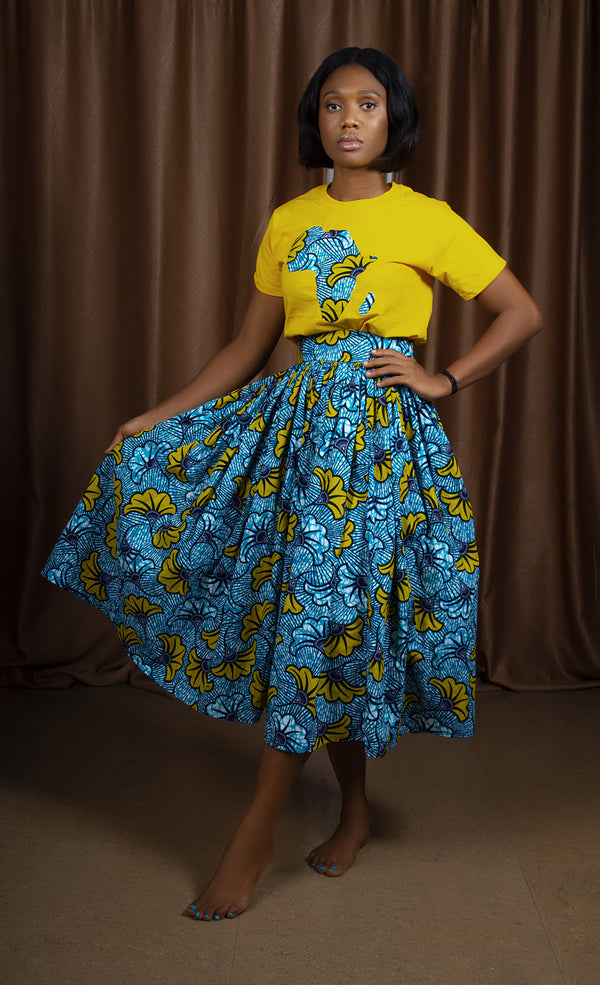 African print long maxi dress I Rufina Designs