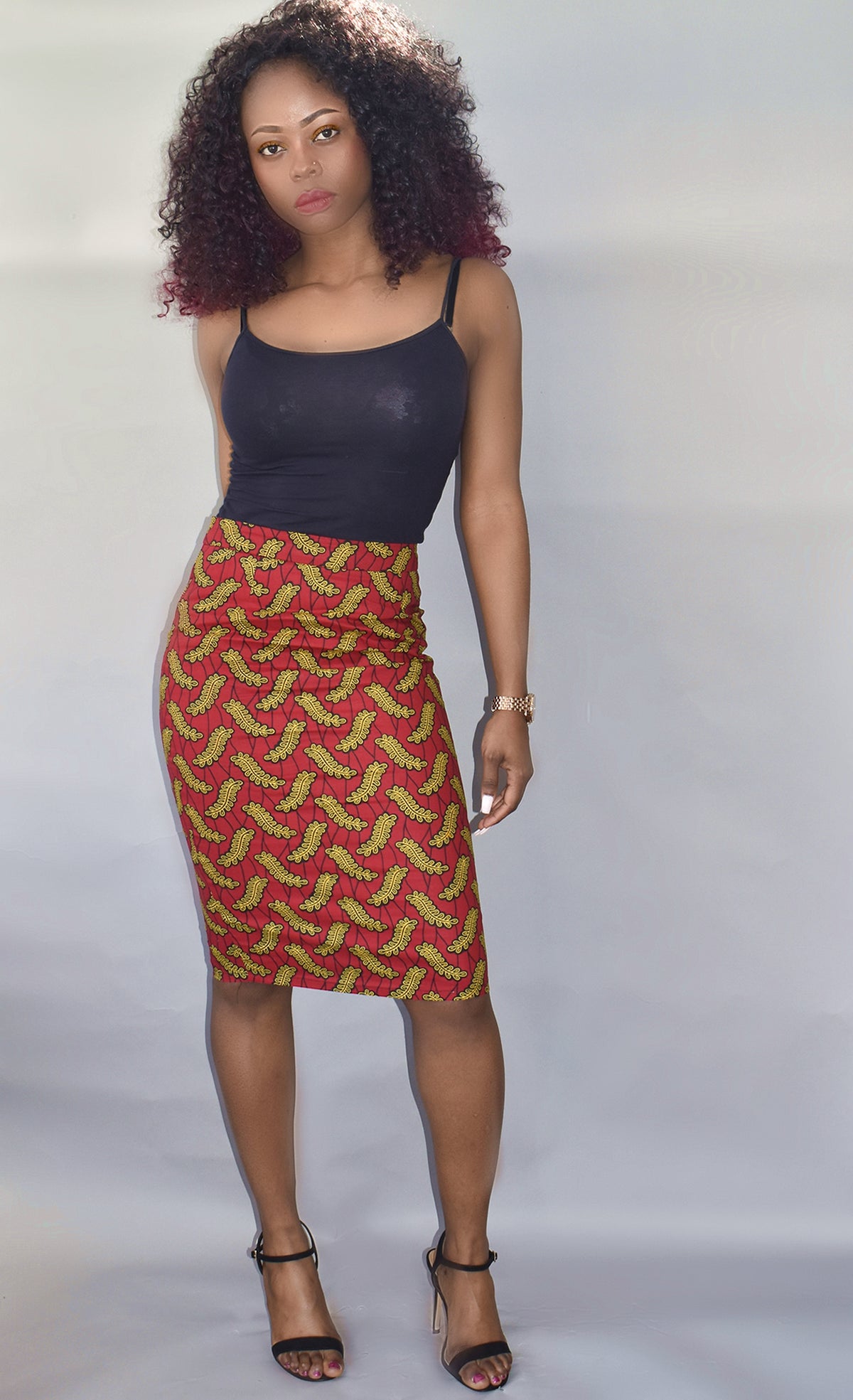 African Print Pencil Skirt I Rufina Designs