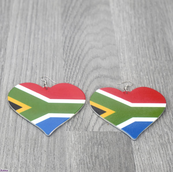 South African Flag Earring, earring - Rufina Designs